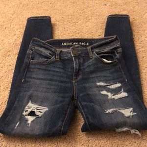 AE destroyed jeggings 4 short